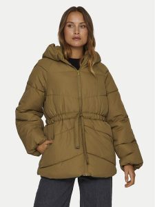 Vila Kurtka zimowa Bumble 14098374 Brązowy Loose Fit. Brązowe kurtki Vila, na zimę, bez wzorów, z syntetyku, bez kaptura. Za 329,99 zł.