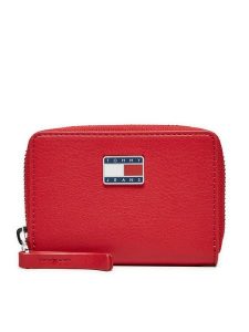 Tommy Jeans Portfel Tjw Pillow Small Za AW0AW16974 Czerwony. Czerwone portfele Tommy Jeans, bez wzorów, z jeansu. Za 129,99 zł.