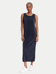 Calvin Klein Sukienka codzienna LV044A211G Granatowy Slim Fit. Niebieskie kombinezony Calvin Klein, na co dzień, xxs, bez wzorów, z syntetyku, bez kołnierzyka, bez ramiączek, proste. Za 289,99 zł.