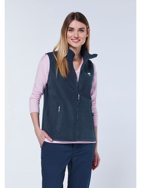 Polo Sylt Kamizelka polarowa w kolorze granatowym rozmiar: XL. Niebieskie kamizelki Polo Sylt, xl, bez wzorów, z polaru, bez kołnierzyka, bez ramiączek, bez kaptura. Za 78,47 zł.