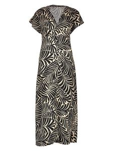 ONLY Sukienka w kolorze kremowo-czarnym rozmiar: XL. Czarne sukienki ONLY, xl, bez wzorów, z wiskozy, bez kołnierzyka, bez ramiączek, maxi. Za 131,43 zł.