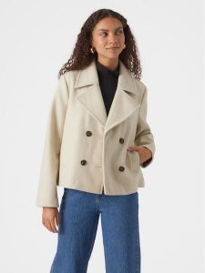 Vero Moda Kurtka przejściowa Vincemia 10300488 Beżowy Regular Fit. Brązowe kurtki Vero Moda, m, bez wzorów, z syntetyku, bez kaptura. Za 279,99 zł.