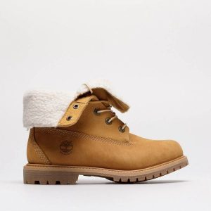 Timberland AUTHENTICS FTW Trapery damskie. Brązowe botki Timberland, bez wzorów, bez obcasa, bez zapięcia. Za 549,99 zł.