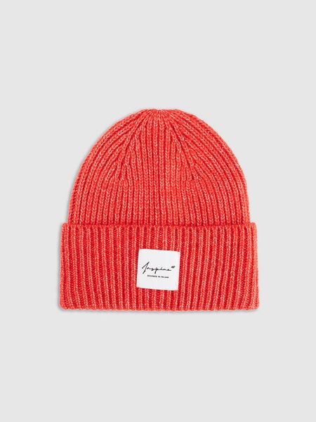 4F Czapka zimowa damska - czerwona M. Czerwone czapki 4f, bez wzorów, z materiału, klasyczne. Za 69,99 zł.