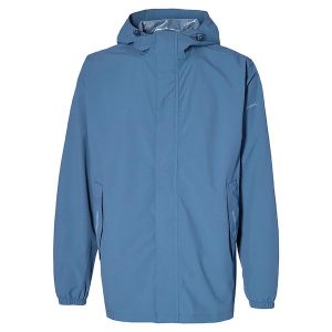 Rowerowa kurtka przeciwdeszczowa Hoga unisex, horizon blue. Czarne kurtki BASIL, xl, bez wzorów, z materiału, bez kaptura. Za 419,90 zł.