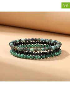 Nomad Bransoletki (3 szt.) z onyksem rozmiar: onesize. Czarne bransoletki Nomad, z onyksem, sztuczne. Za 73,95 zł.