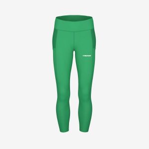 Legginsy damskie Tech Tights. Zielone legginsy Head, bez wzorów. W wyprzedaży za 238,00 zł.