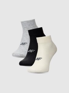 4F Skarpetki casual za kostkę (3-pack) damskie - multikolor 39-42. Skarpetki 4f, bez wzorów, z bawełny. Za 49,99 zł.