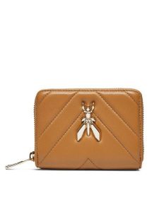 Patrizia Pepe Portfel 8Q0019/L004-B800 Brązowy. Brązowe portfele Patrizia Pepe, bez wzorów, ze skóry. Za 339,99 zł.