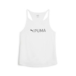 Damski tank top Puma Fit Fashion Ultrabreathe Allover. Białe topy Puma, l, bez wzorów, z materiału, bez kołnierzyka, bez ramiączek. Za 136,25 zł.
