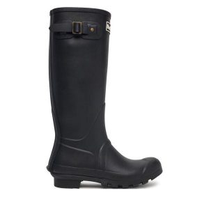 Kalosze Barbour. Czarne kalosze Barbour, bez wzorów. Za 464,99 zł.