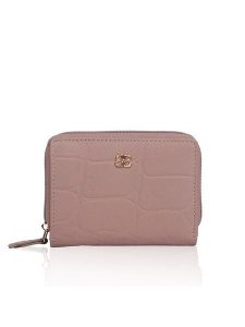 Bellicci Skórzany portfel "Veneta" w kolorze fioletowym - 11 x 8 x 2 cm rozmiar: onesize. Różowe portfele Bellicci, bez wzorów, z materiału. Za 104,39 zł.