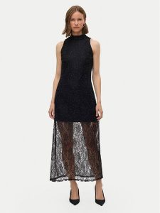 Vero Moda Sukienka wieczorowa Manja 10335406 Czarny Regular Fit. Czarne kombinezony Vero Moda, xs, bez wzorów, z syntetyku, wizytowe, bez kołnierzyka, bez ramiączek. Za 269,99 zł.