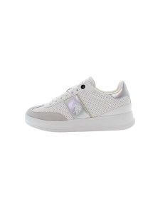 U.S. Polo Assn. Sneakersy w kolorze srebrno-kremowym rozmiar: 38. Brązowe trampki U.S. Polo Assn., bez wzorów, bez zapięcia. Za 228,38 zł.