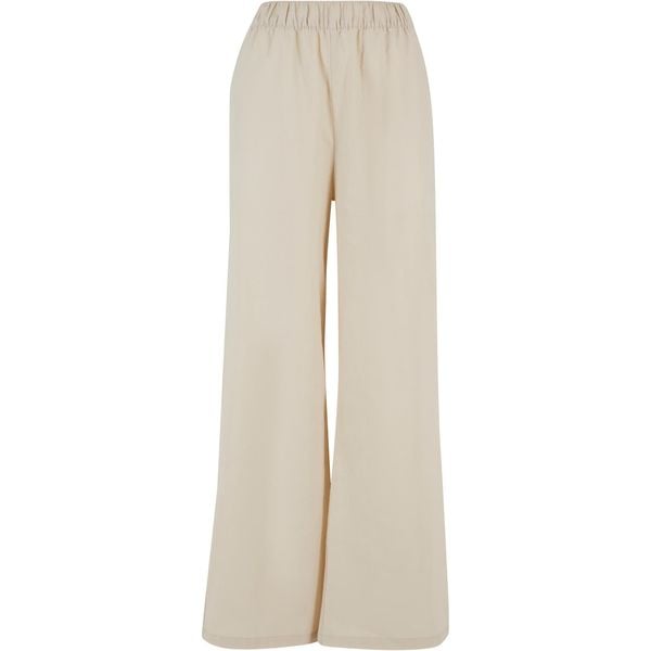 Spodnie z mieszanki lnu dla kobiet Urban Classics Wide. Szare spodnie dresowe Urban Classics, bez wzorów. Za 184,00 zł.