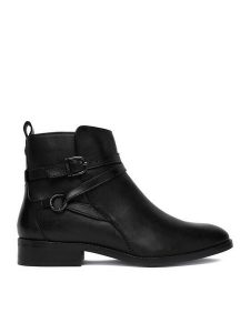 Beverly Hills Polo Club Botki CEO-WI34-LOUIS-01 Czarny. Czarne botki Beverly Hills Polo Club, bez wzorów, ze skóry, bez obcasa, na płaskiej podeszwie, bez zapięcia. Za 429,99 zł.