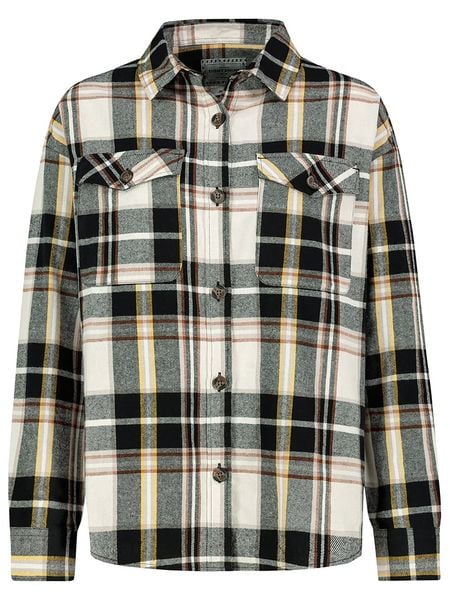 Eight2Nine Koszula w kolorze czarno-kremowo-jasnobrązowym rozmiar: M. Brązowe koszule Eight2Nine, m, bez wzorów, z bawełny, bez kołnierzyka, bez ramiączek. Za 109,52 zł.