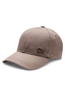 Calvin Klein Czapka z daszkiem K60K612000 Beżowy. Brązowe czapki Calvin Klein, bez wzorów, z bawełny. Za 119,99 zł.