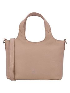 Charm Skórzana torebka w kolorze beżowym - 27 x 18 x 9 cm rozmiar: onesize. Brązowe torebki klasyczne Charm, bez wzorów, z materiału, przez ramię, bez dodatków. Za 288,95 zł.