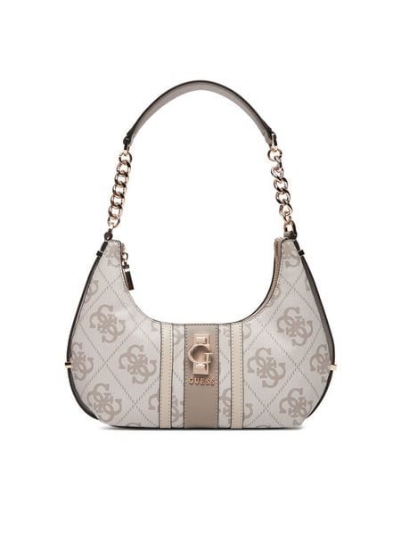 Guess Torebka Erenia HWSO78 38180 Beżowy. Brązowe torebki klasyczne Guess, z aplikacjami, ze skóry, bez dodatków. Za 449,99 zł.