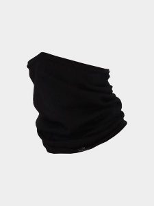 4F Szal-koło w kolorze czarnym rozmiar: onesize. Czarne szaliki 4f, bez wzorów, ze skóry. Za 79,21 zł.