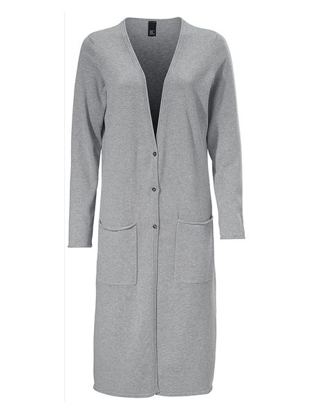 Heine Kardigan w kolorze szarym rozmiar: 46. Szare kardigany Heine, z bawełny. Za 95,69 zł.