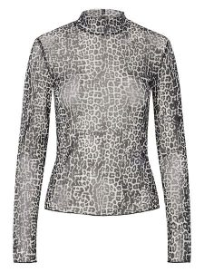 Pieces Koszulka w kolorze szarym rozmiar: L. Szare bluzki Pieces, l, bez wzorów, bez kołnierzyka, bez ramiączek. Za 73,93 zł.