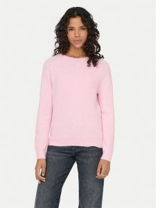 ONLY Sweter Rica 15204279 Różowy Regular Fit. Czerwone swetry klasyczne ONLY, m, z syntetyku, bez kołnierzyka. Za 139,99 zł.