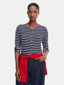 Tommy Jeans Kardigan DW0DW22805 Granatowy Slim Fit. Niebieskie kardigany Tommy Jeans, z jeansu. Za 229,99 zł.