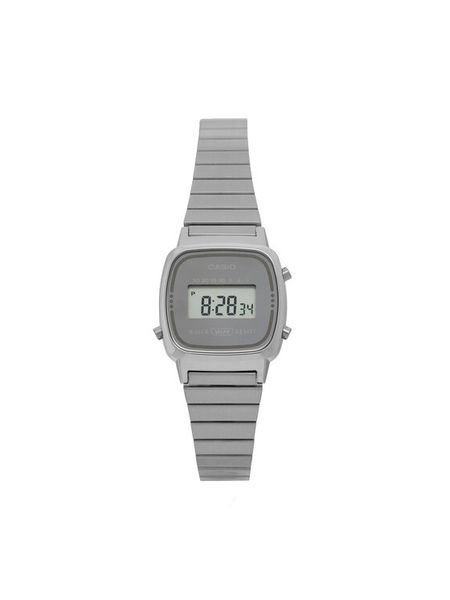 Casio Zegarek Vintage LA670WES-7AEF Srebrny. Szare, cyfrowe zegarki Casio. Za 249,99 zł.