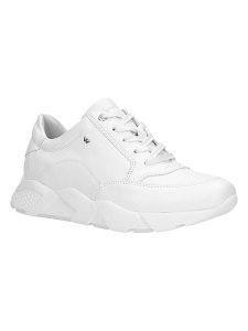 Wojas Skórzane sneakersy w kolorze białym rozmiar: 39. Białe trampki Wojas, bez wzorów, ze skóry, bez zapięcia. Za 308,18 zł.