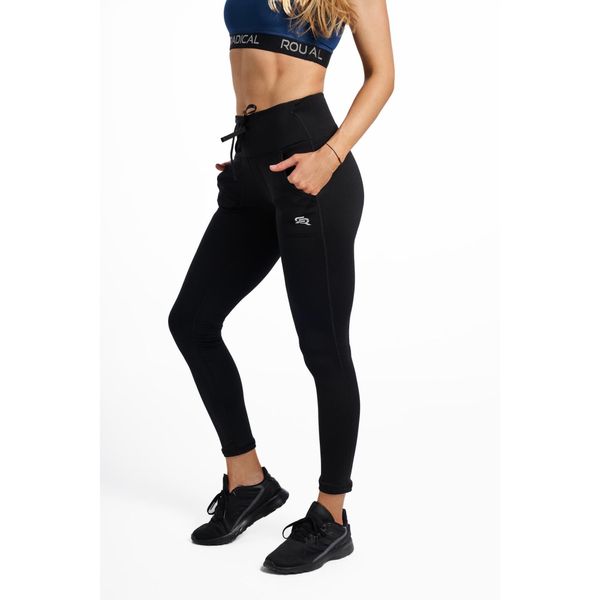Legginsy fitness damskie Rough Radical Pocket. Czarne legginsy ROUGH RADICAL, bez wzorów. Za 159,99 zł.