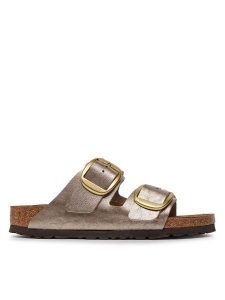 Birkenstock Klapki Arizona 1020882 Brązowy. Brązowe klapki Birkenstock, bez wzorów, ze skóry, bez obcasa. Za 458,99 zł.