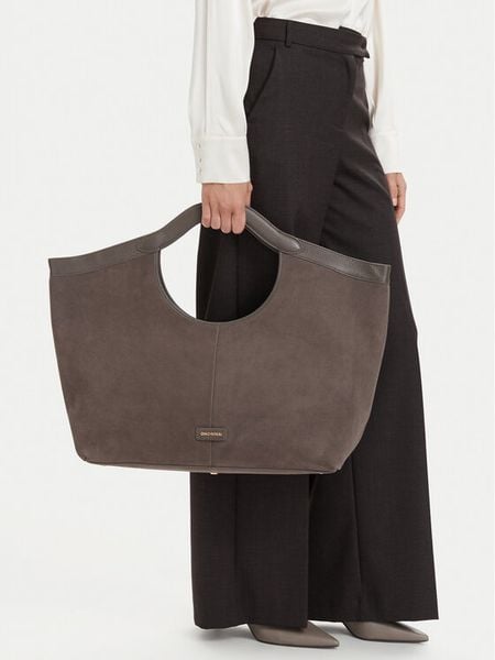 GINO ROSSI Torebka EO-LA224-19581-1 Beżowy ciemny. Brązowe shopper bag Gino Rossi, bez wzorów, ze skóry, bez dodatków. Za 699,99 zł.