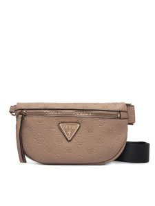 Guess Torebka Devon TWDP97 45083 Beżowy ciemny. Brązowe listonoszki Guess, z aplikacjami, ze skóry, bez dodatków. Za 494,99 zł.