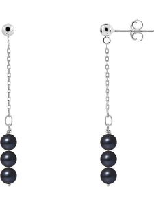 Pearl Addict Srebrne kolczyki-wkrętki z perłami w kolorze tahiti rozmiar: onesize. Niebieskie kolczyki Pearl Addict, z perłą, srebrne. Za 217,99 zł.