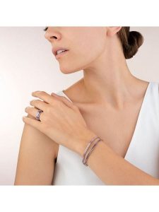 COEUR DE LION Bransoletka z kryształami rozmiar: onesize. Różowe bransoletki COEUR DE LION, z kryształem, ze stali. Za 130,99 zł.