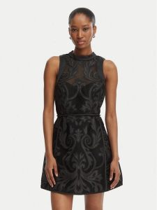 Bardot Sukienka koktajlowa Relia 60227DB Czarny Slim Fit. Czarne sukienki Bardot, bez wzorów, z syntetyku, wizytowe, bez kołnierzyka, bez ramiączek. Za 628,99 zł.