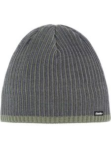 Eisbär Czapka "Alex" w kolorze szaro-zielonym rozmiar: onesize. Szare czapki Eisbar, z aplikacjami, z wełny. Za 100,99 zł.