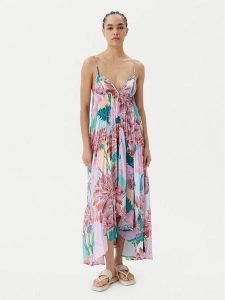 Maaji Sukienka letnia Japanese Eden Parrot PT2575CLD001 Kolorowy Regular Fit. Kombinezony Maaji, na lato, l, bez wzorów, z syntetyku, bez kołnierzyka, bez ramiączek. Za 319,99 zł.