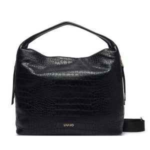 Torebka Liu Jo. Czarne shopper bag Liu Jo, bez wzorów, bez dodatków. Za 679,99 zł.