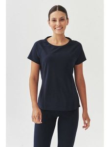 TATUUM Koszulka w kolorze granatowym rozmiar: S. Niebieskie bluzki Tatuum, s, bez wzorów, bez kołnierzyka, bez ramiączek. Za 61,31 zł.