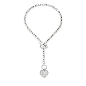 Naszyjnik Guess. Szare naszyjniki Guess, srebrne. Za 399,99 zł.