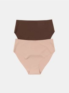 Bezszwowe majtki figi z wysokim stanem 2 pack - wielobarwny. Figi Sinsay, bez wzorów. Za 19,99 zł.