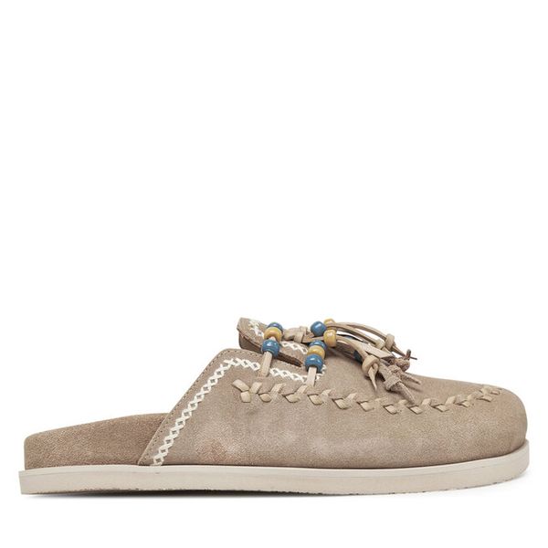 Klapki Bronx. Brązowe klapki Bronx, bez wzorów, bez obcasa. Za 309,99 zł.