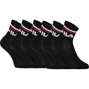 Fila Quarter Skarpety 6-pack Uni Czarny 35-38. Czarne skarpetki Fila, bez wzorów. Za 174,99 zł.
