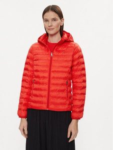Tommy Hilfiger Kurtka przejściowa WW0WW38927 Czerwony Regular Fit. Czerwone kurtki TOMMY HILFIGER, xxs, bez wzorów, z syntetyku, bez kaptura. Za 489,99 zł.