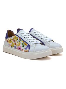 Goby Sneakersy w kolorze biało-niebieskim rozmiar: 40. Białe trampki Goby, bez wzorów, bez zapięcia. Za 304,99 zł.