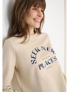 Cecil Bluza w kolorze beżowym rozmiar: L. Brązowe bluzy Cecil, l, bez wzorów, z bawełny, bez kaptura. Za 141,19 zł.