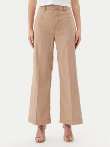 Guess Jeansy W5GA1Y WH7B1 Brązowy Wide Leg. Brązowe jeansy Guess, z aplikacjami, z jeansu. Za 289,99 zł.
